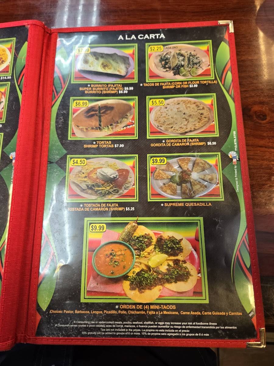 El Lindo Mexico Menu - Image 2