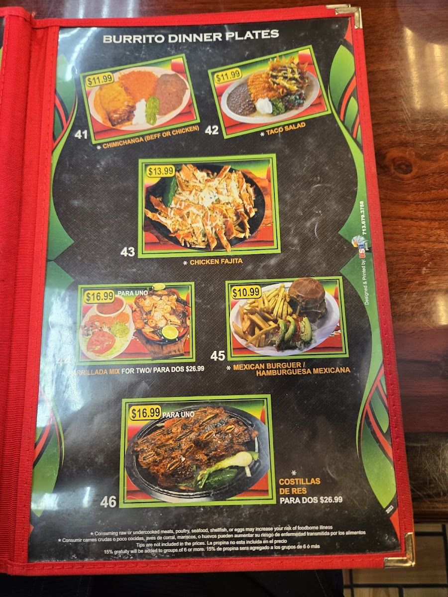 El Lindo Mexico Menu - Image 4